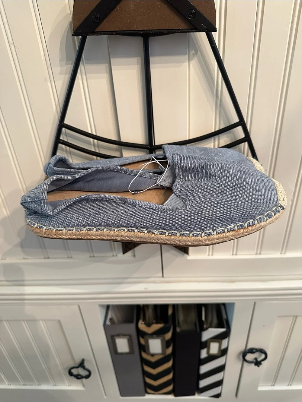 NWOT Old Navy Light Blue Canvas Espadrille Flats Size 10